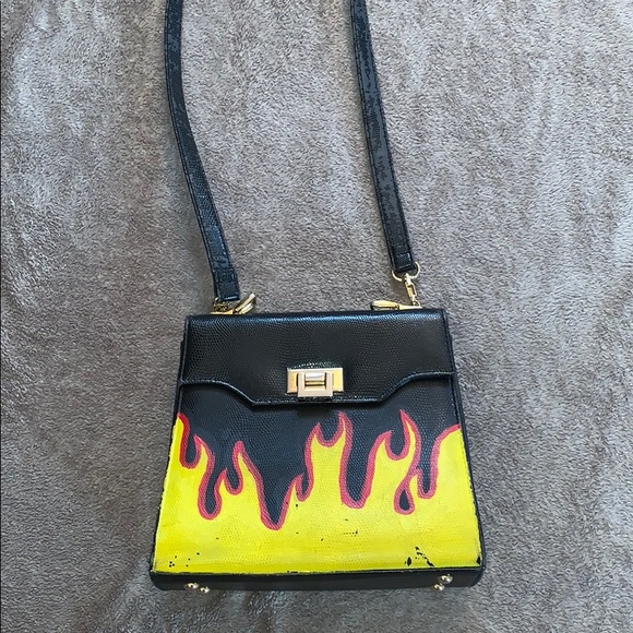 LF Handbags - Black flame bag